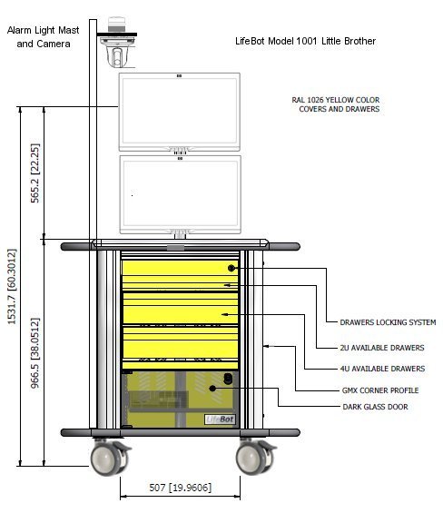 LifeBot Mobile Telemedicine Crash Cart